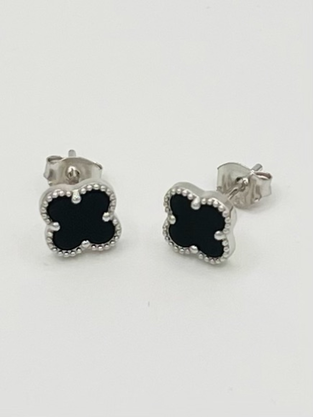 Sterling Silver Clover Earrings